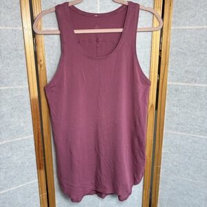 Lululemon Side Story Tank Size 4‎ MSRS Moss Rose Pima Cotton Long
